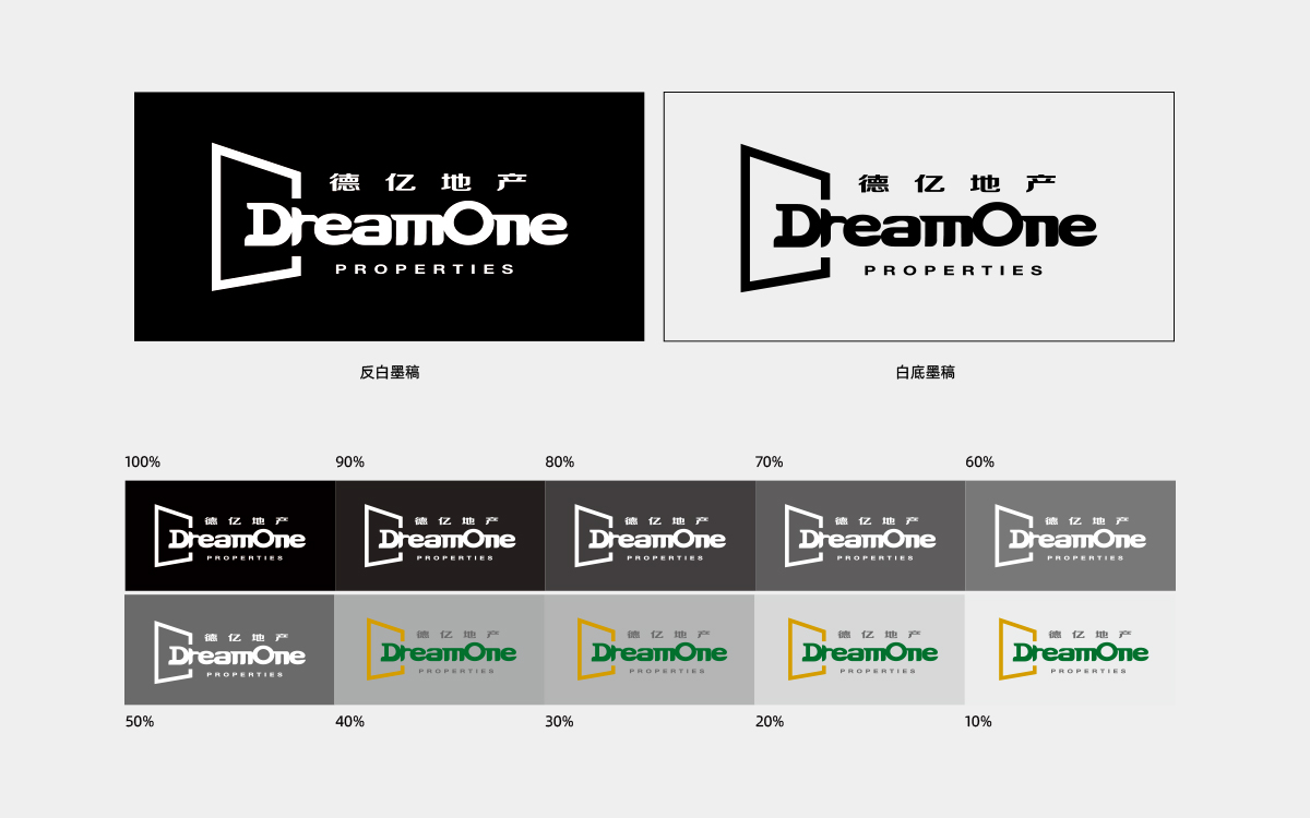 DreamOne VIS 2024上海德亿地产品牌视觉识别系统设计|LOFT6 DESIGN乐虞策划