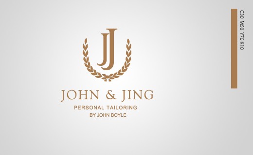 JOHN & JING logo设计
