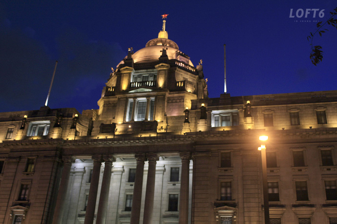 上海外滩建筑夜景非常的漂亮